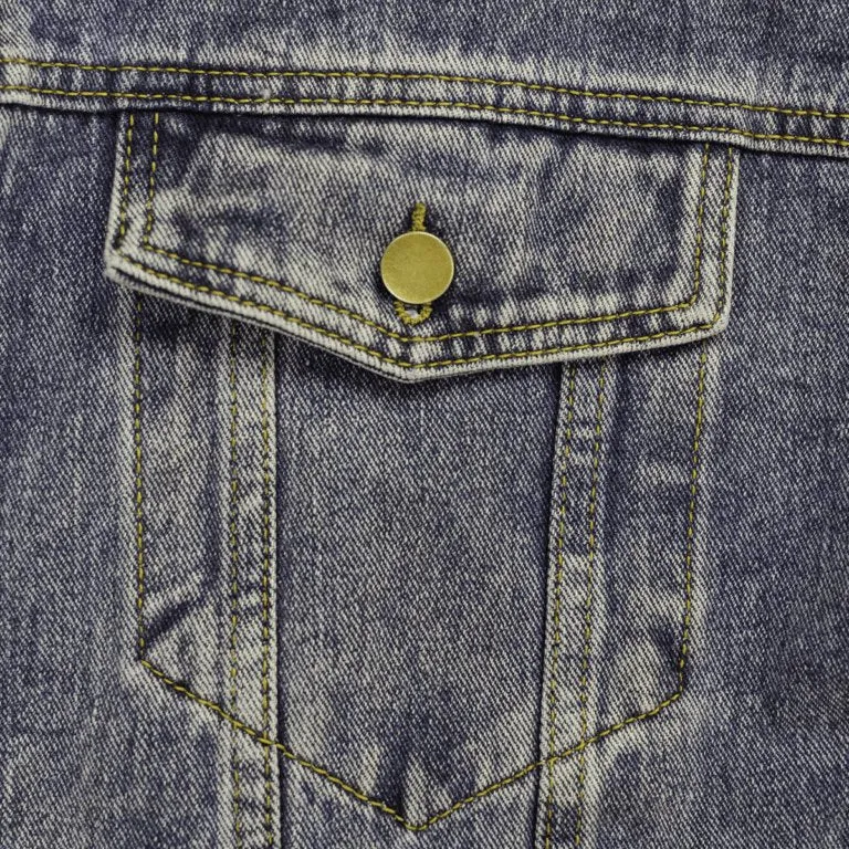 80's Retro Atomic Cat Oversized Denim Jackets