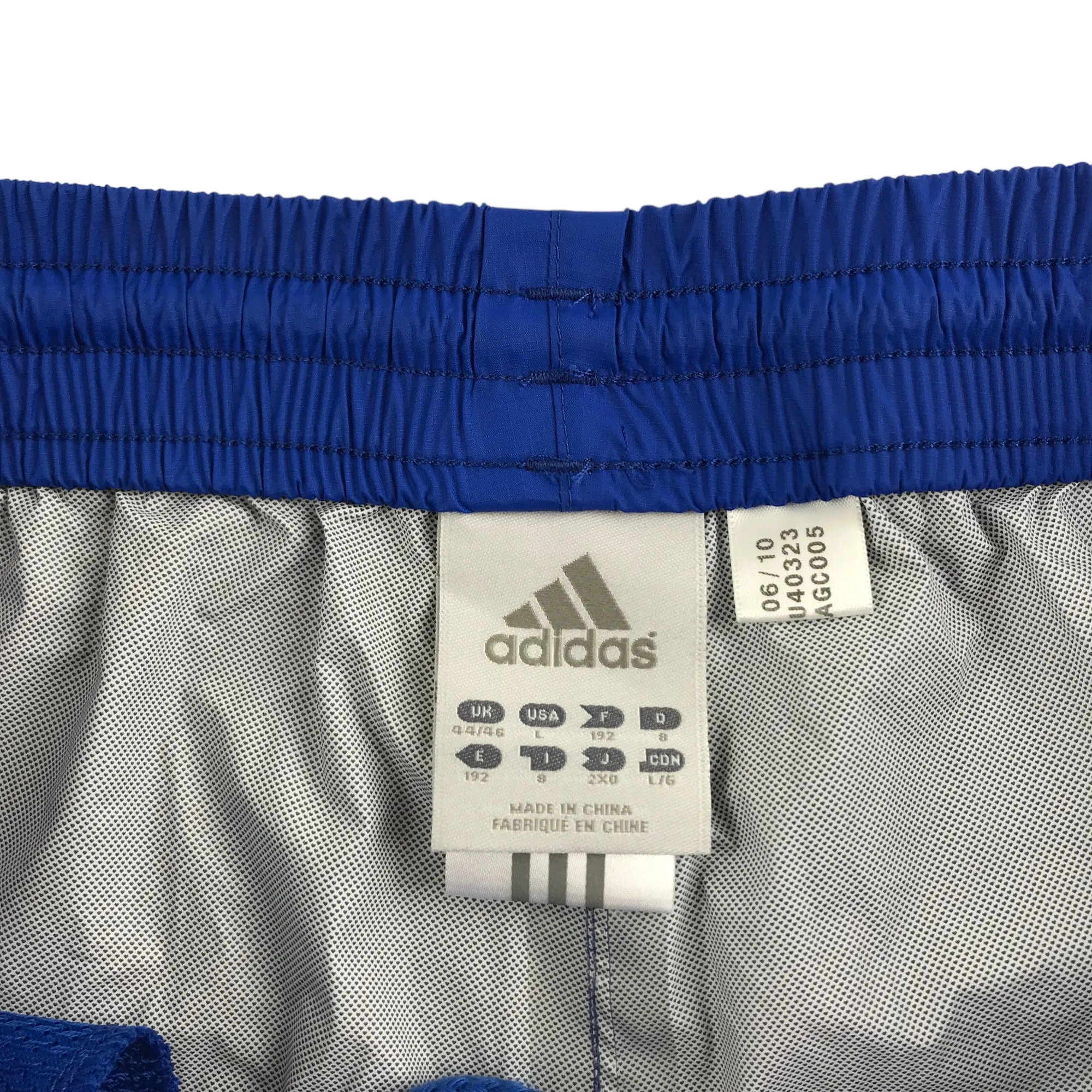 Adidas Trousers Size XL Royal Blue Scotland Commonwealth Games Waterproof Windbreaker Bottoms