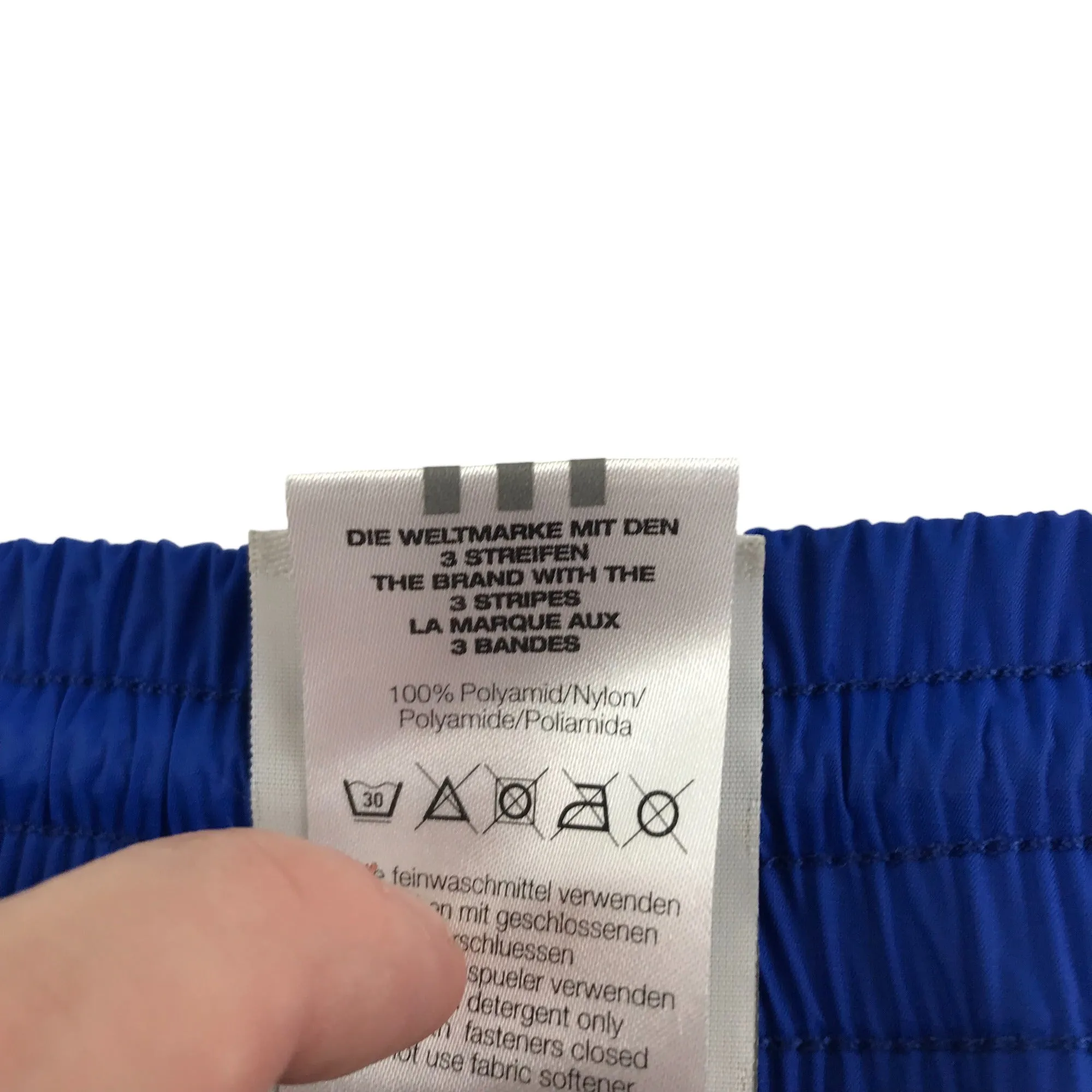 Adidas Trousers Size XL Royal Blue Scotland Commonwealth Games Waterproof Windbreaker Bottoms
