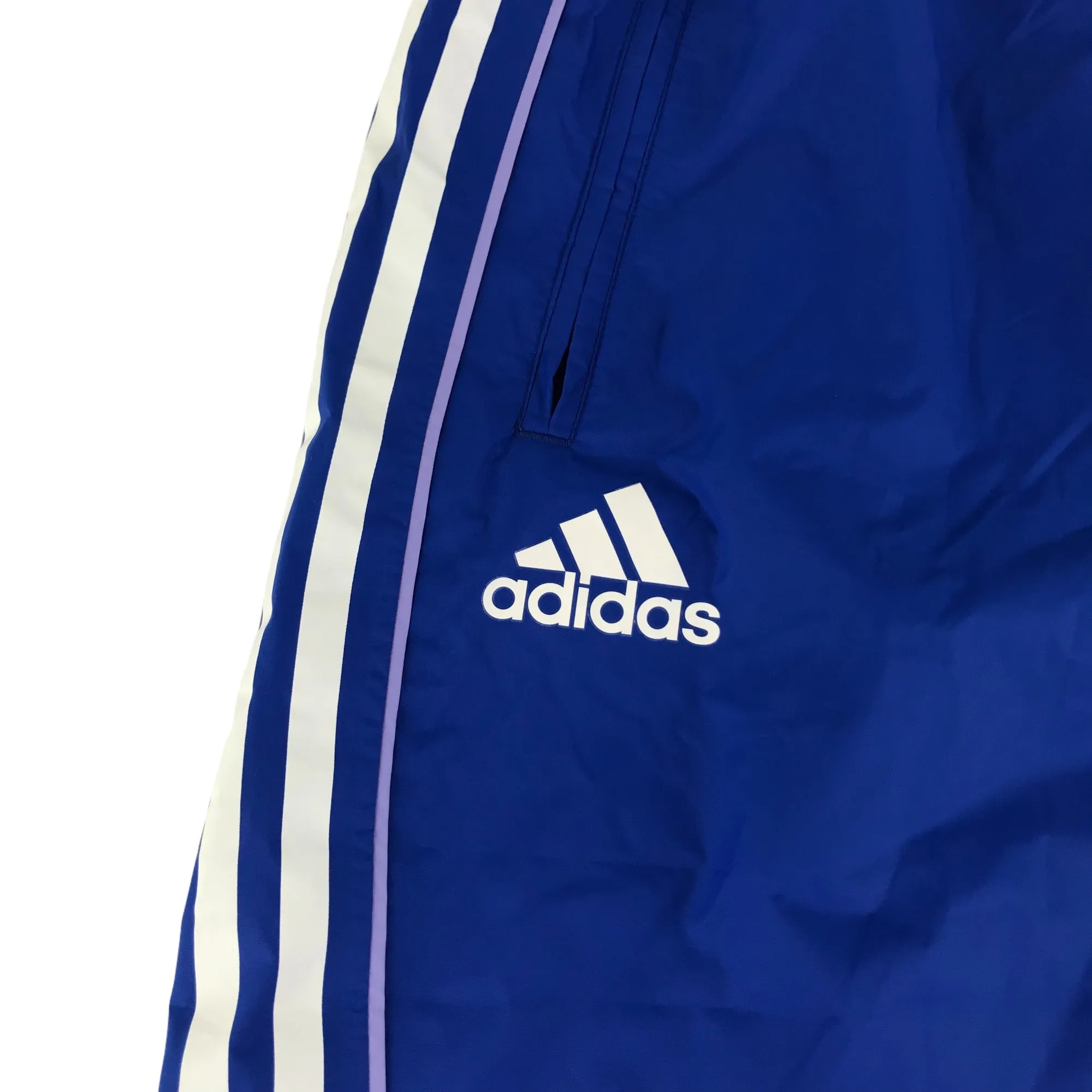 Adidas Trousers Size XL Royal Blue Scotland Commonwealth Games Waterproof Windbreaker Bottoms