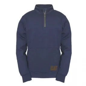 AG 1/4 ZIP Mens Cotton Pull Over Jumper Navy