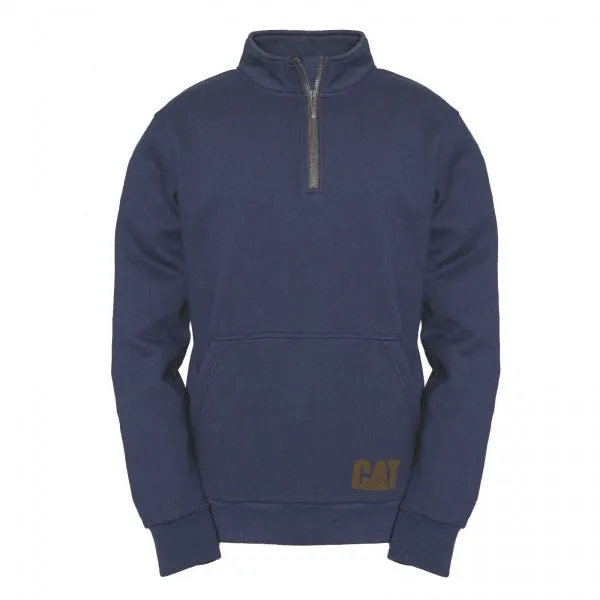 AG 1/4 ZIP Mens Cotton Pull Over Jumper Navy