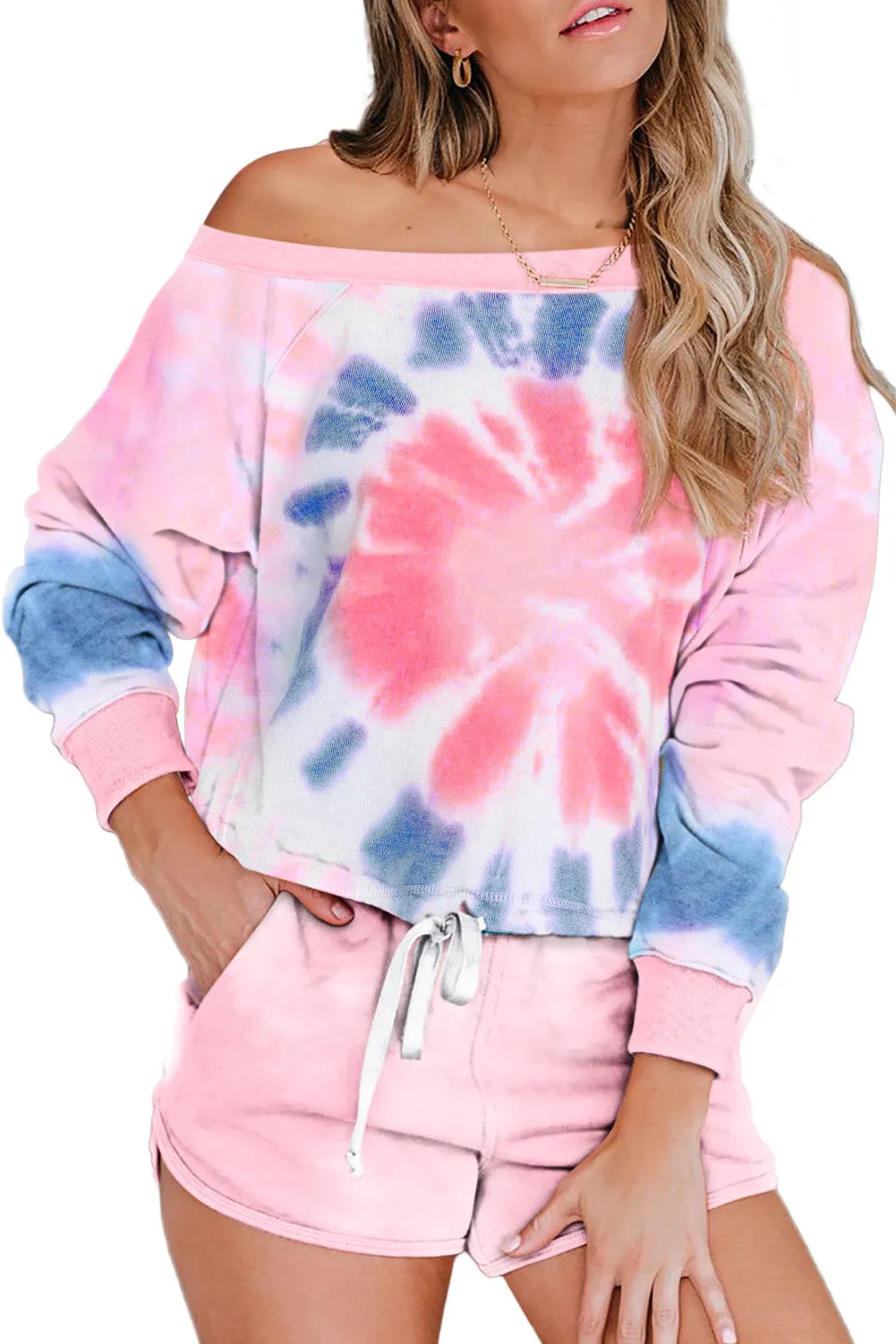 Allie Tie Dye 2PC Lounge Set Plus