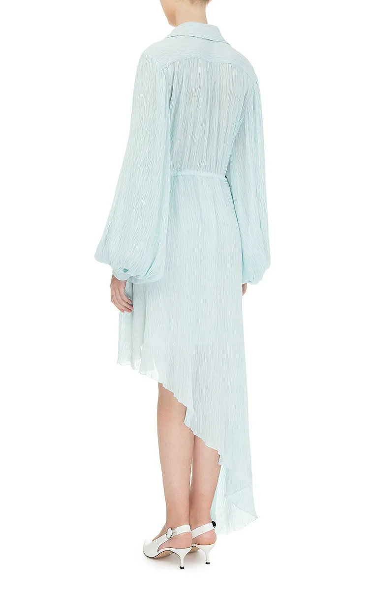 Asymmetric frilled dress