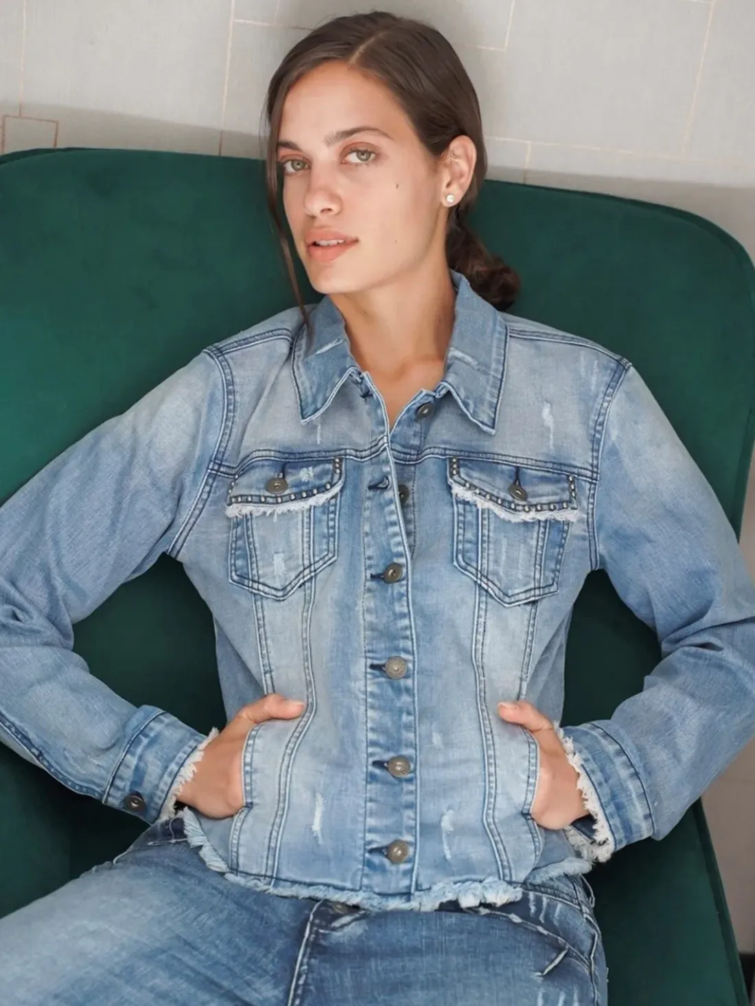 Austin Studded Denim Jacket