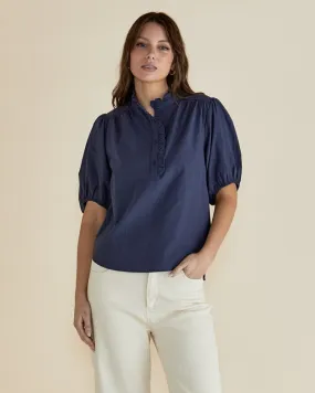 Avery Blouse - French Blue