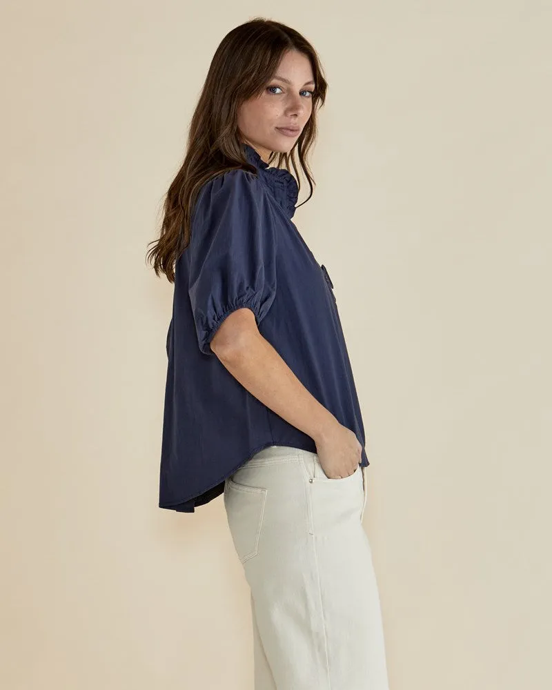 Avery Blouse - French Blue