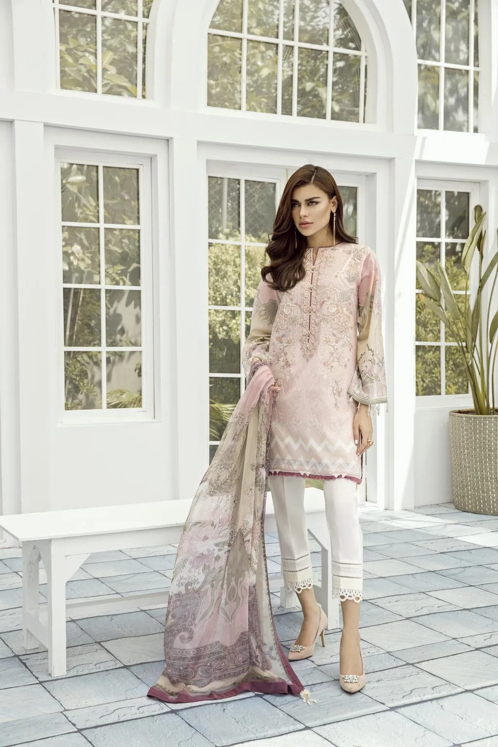 Baroque Fuchsia Lawn Collection Vol-2 2019 – Orchid
