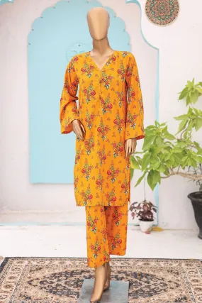 Bin Saeed Stitched 2 Piece Co-Ords Printed Lawn Vol-02 Collection'2024-SMK-781-Yellow
