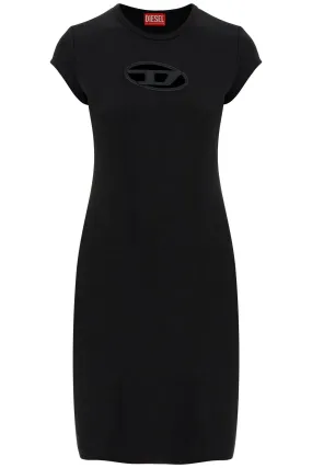 black cotton dress with central opening above the knee A06270 0AFAA VERY/BLACK