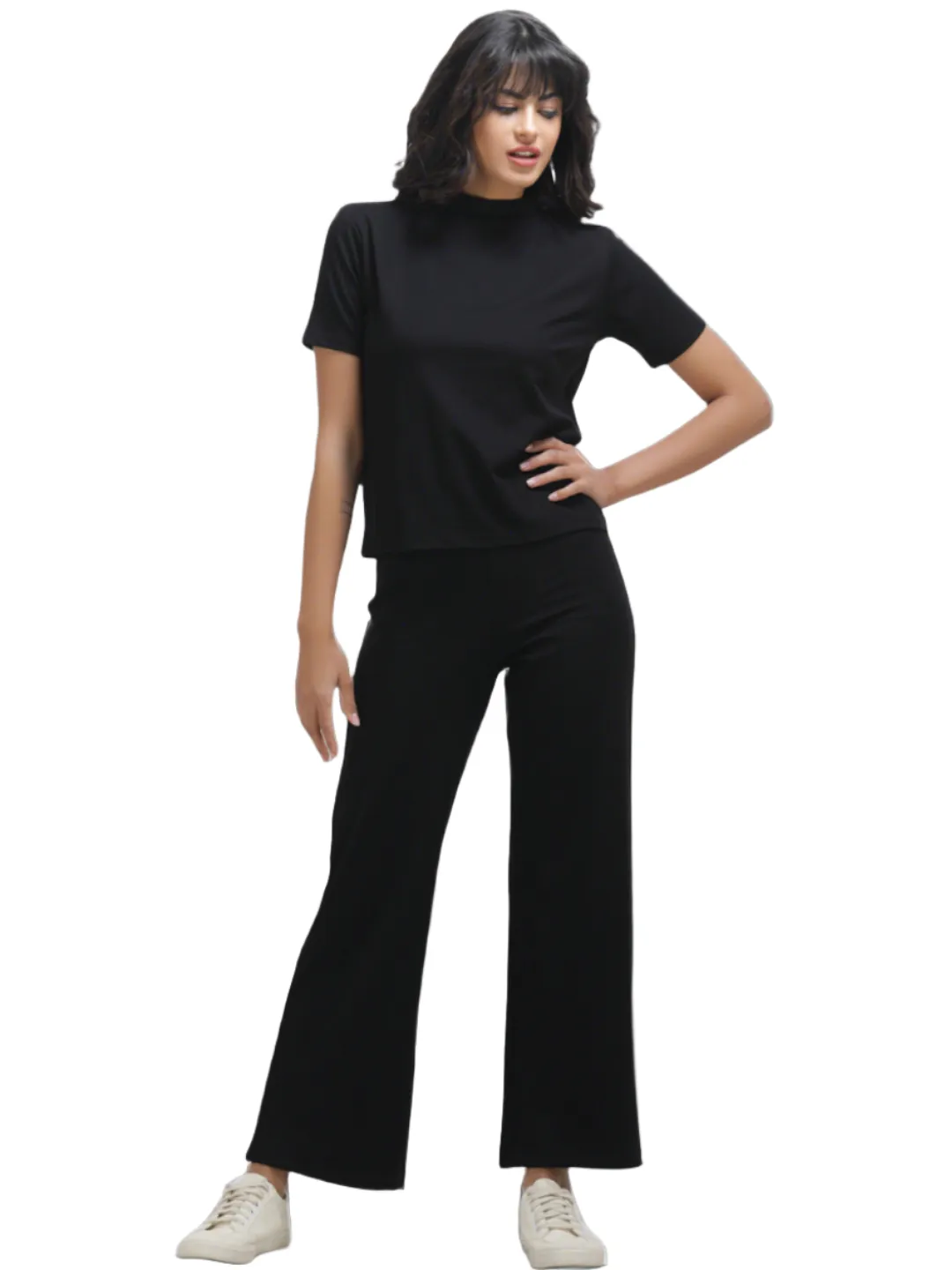 Black Lycra Co-ord Set