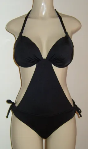 Black Push Up Underwire Monokini