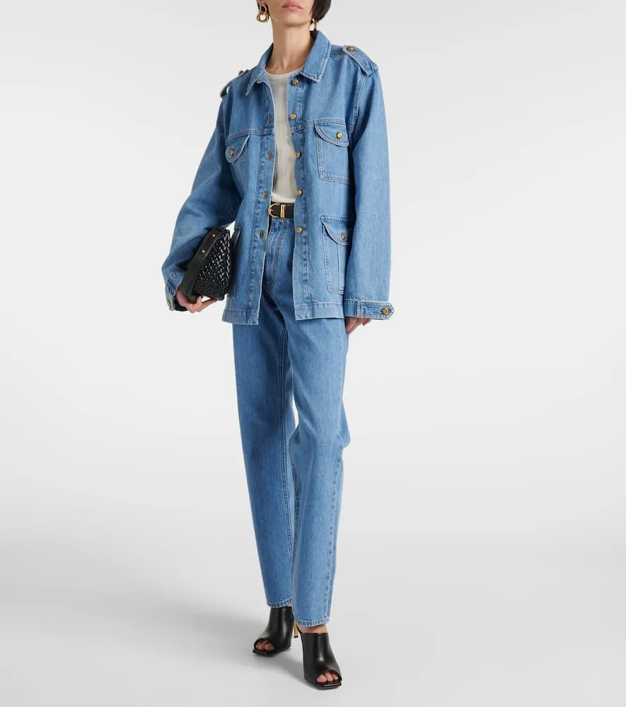 Blaze Milano Milano Sahariana oversized denim jacket