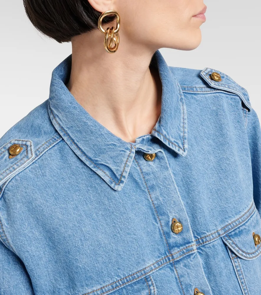 Blaze Milano Milano Sahariana oversized denim jacket