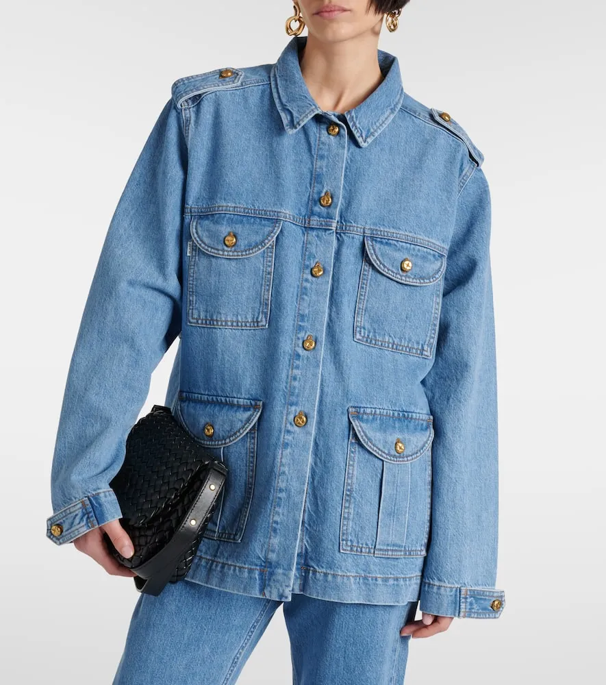 Blaze Milano Milano Sahariana oversized denim jacket