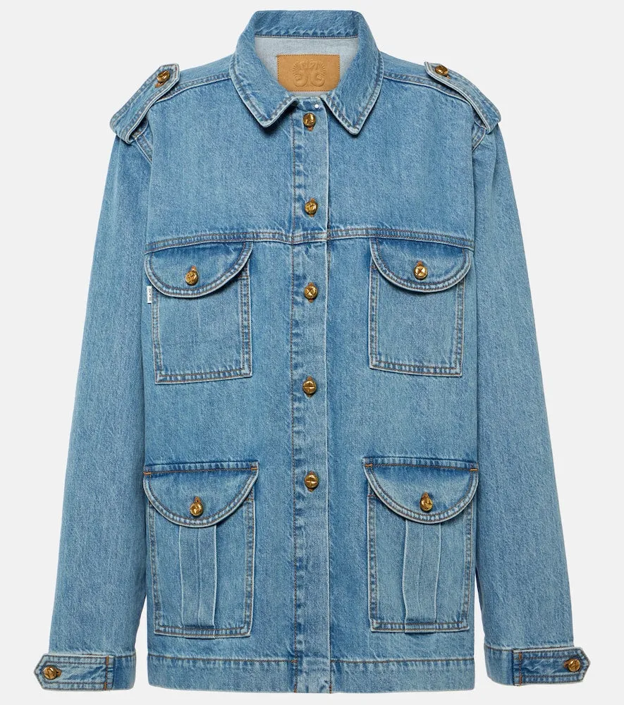 Blaze Milano Milano Sahariana oversized denim jacket