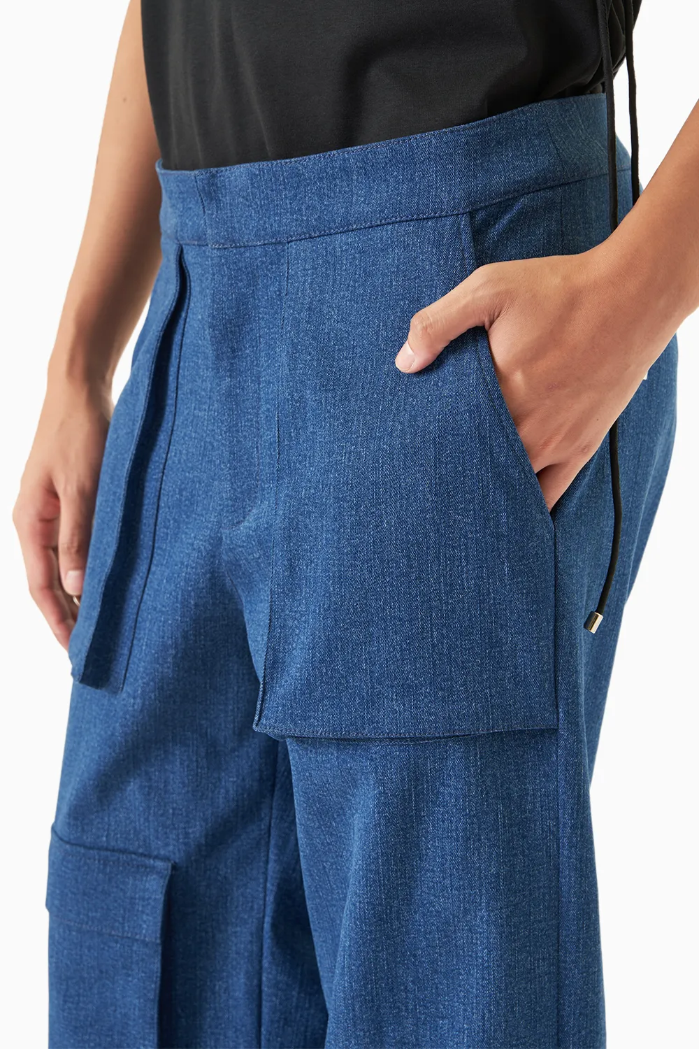 Blue Cargo Pants
