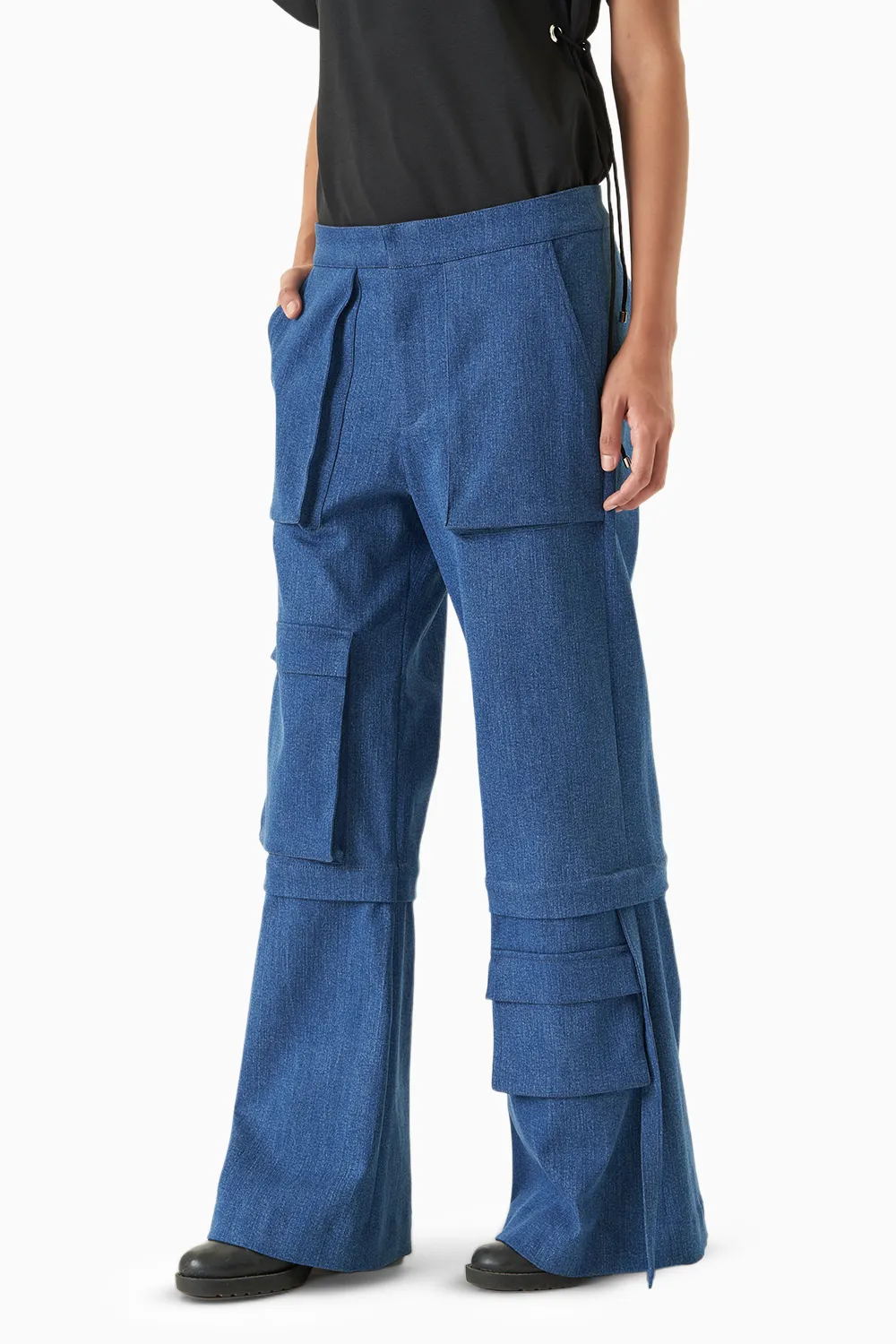 Blue Cargo Pants