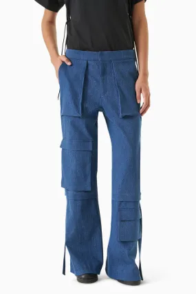 Blue Cargo Pants