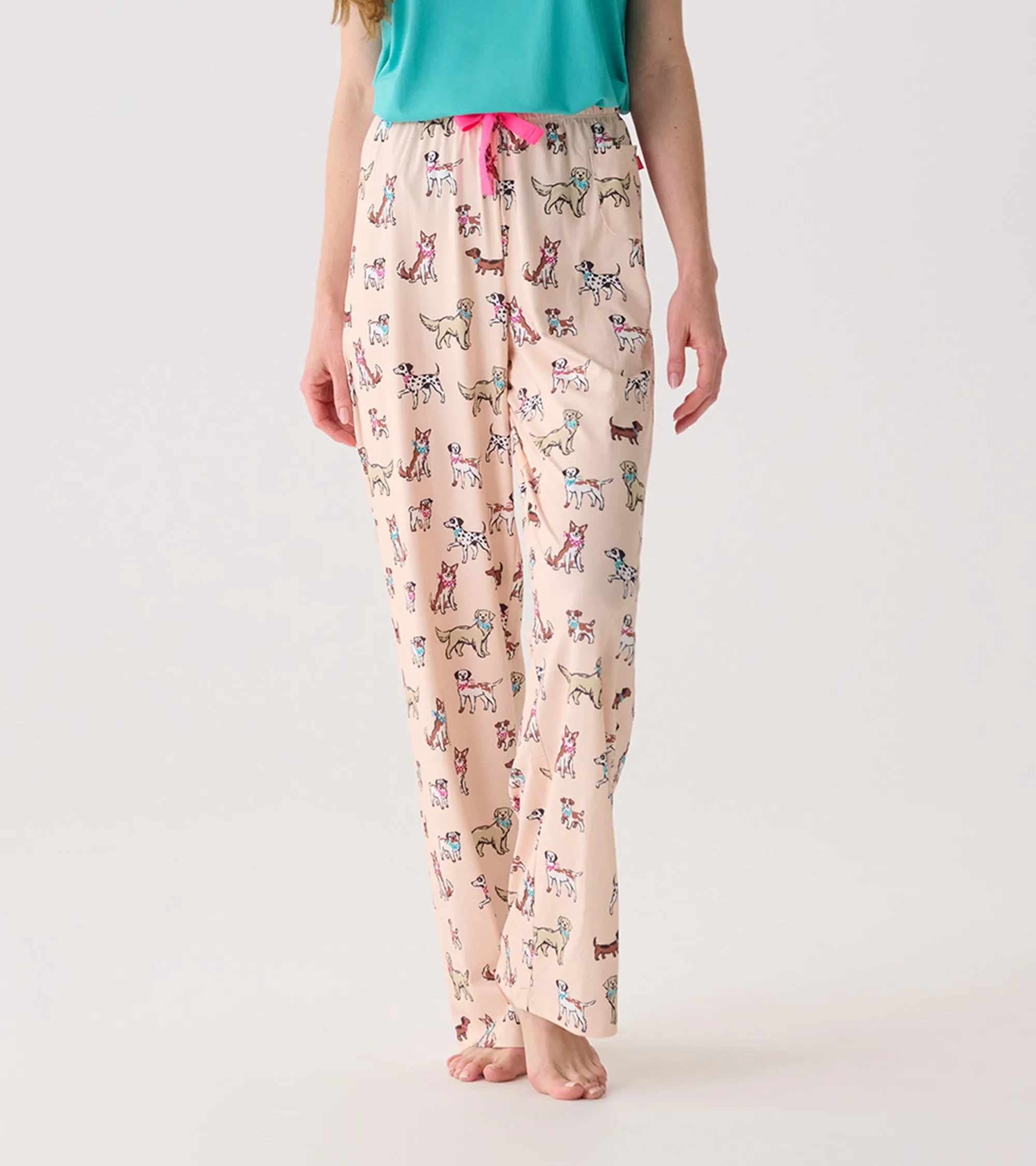 Capelton Road Women's Cute Pups Pajama Pants