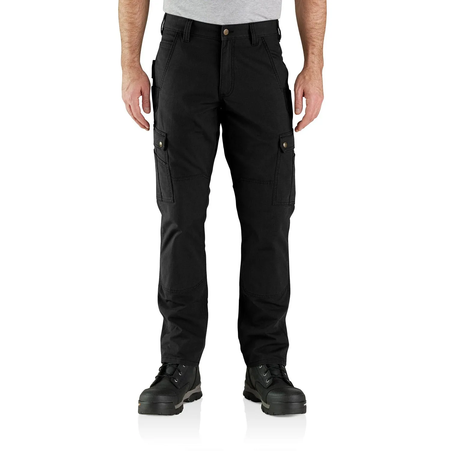 Carhartt Men's Rugged Flex® Relaxed Fit Ripstop Cargo Work Pant_Black