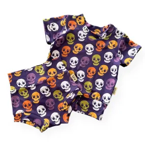 Colorful Skulls Summer Lounge Set