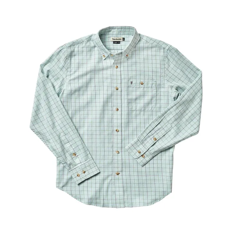 Cotton Lawn Shirt (Ballad Blue Windowpane)