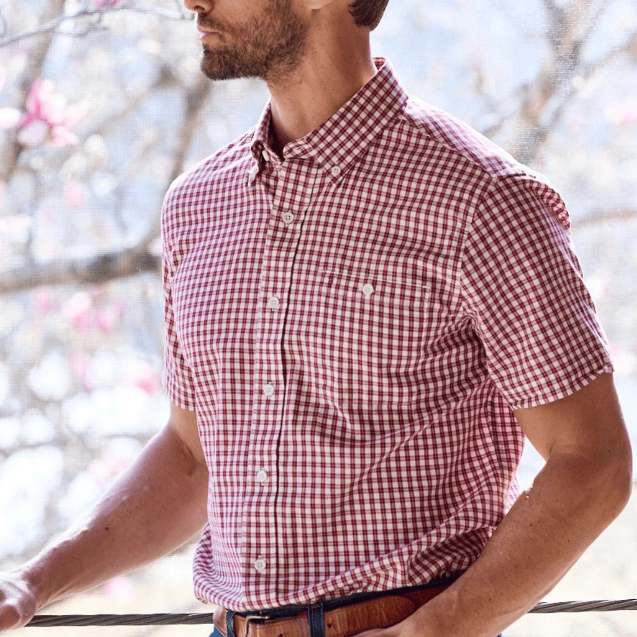 Cotton Lawn Shirt (Short Sleeve)