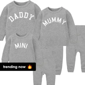 Daddy, Mummy & Mini College Lounge Sets Heather Grey