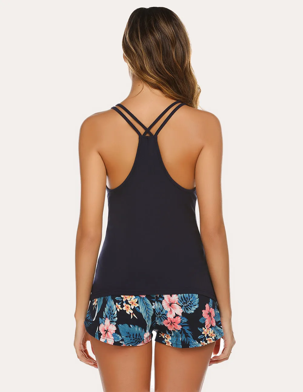 Ekouaer Cami Tops Shorts Pajama Set (US Only)