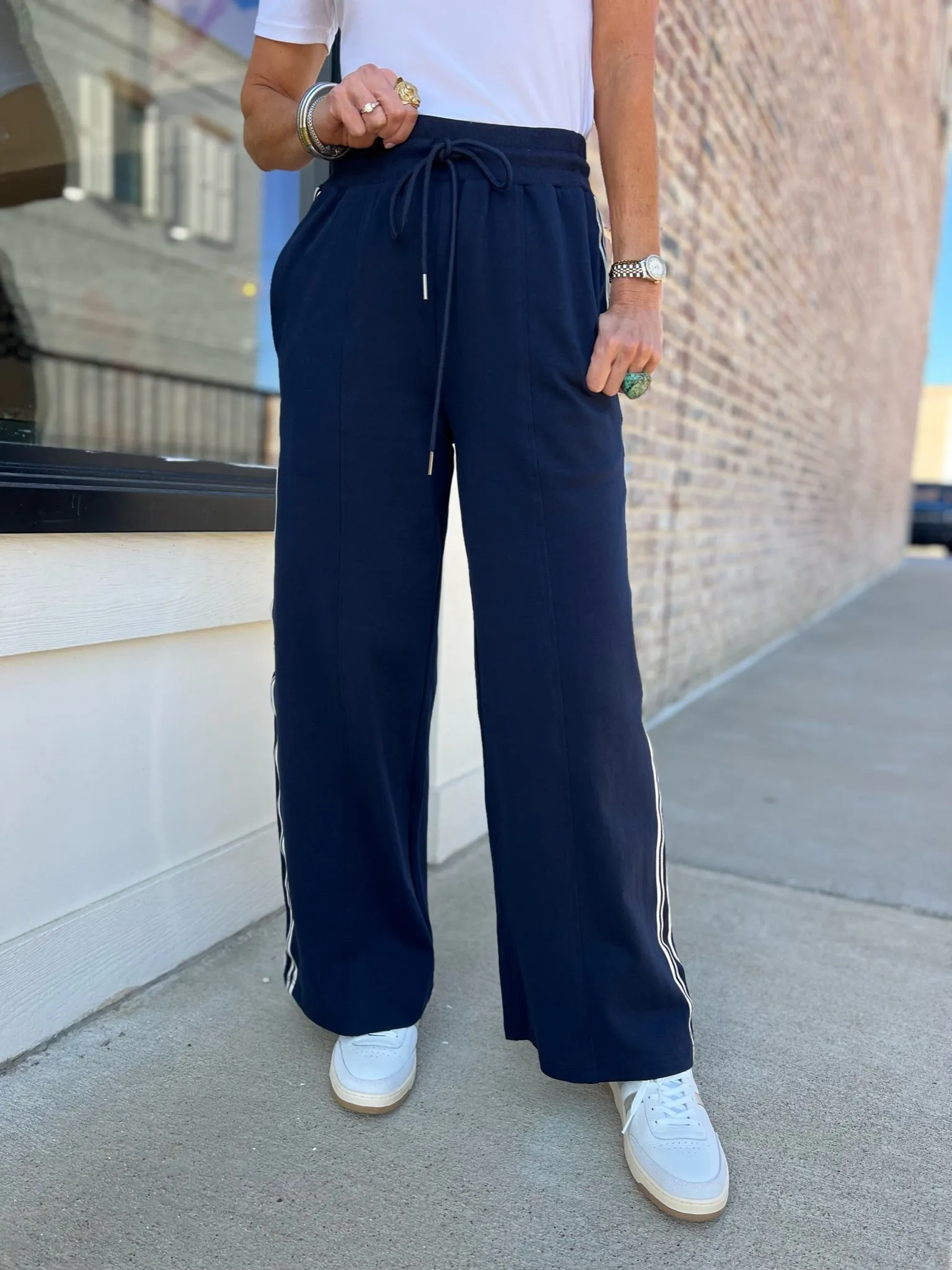 Entro | Sporty Girl Jersey Pants Navy