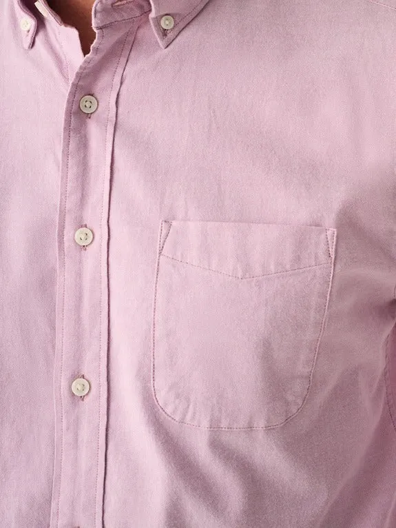 Faherty Stretch Oxford Shirt 2.0 in Orchid