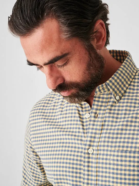 Faherty Stretch Oxford Shirt 2.0 in Sunny Seas Gingham