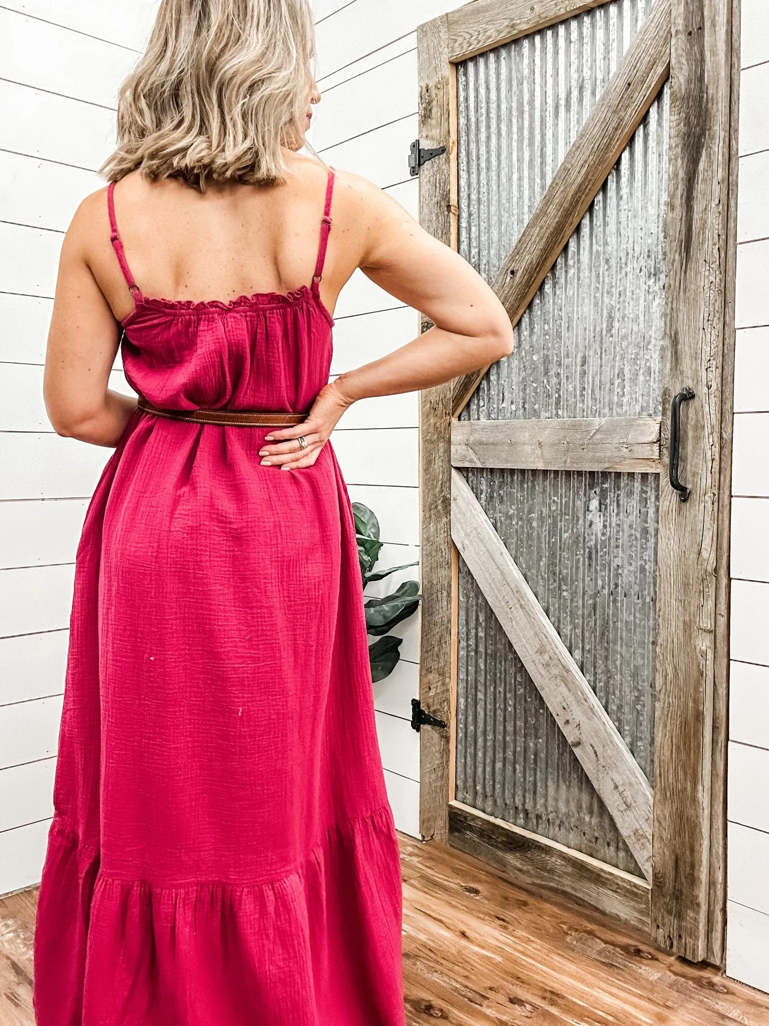 Frilled Maxi Dress