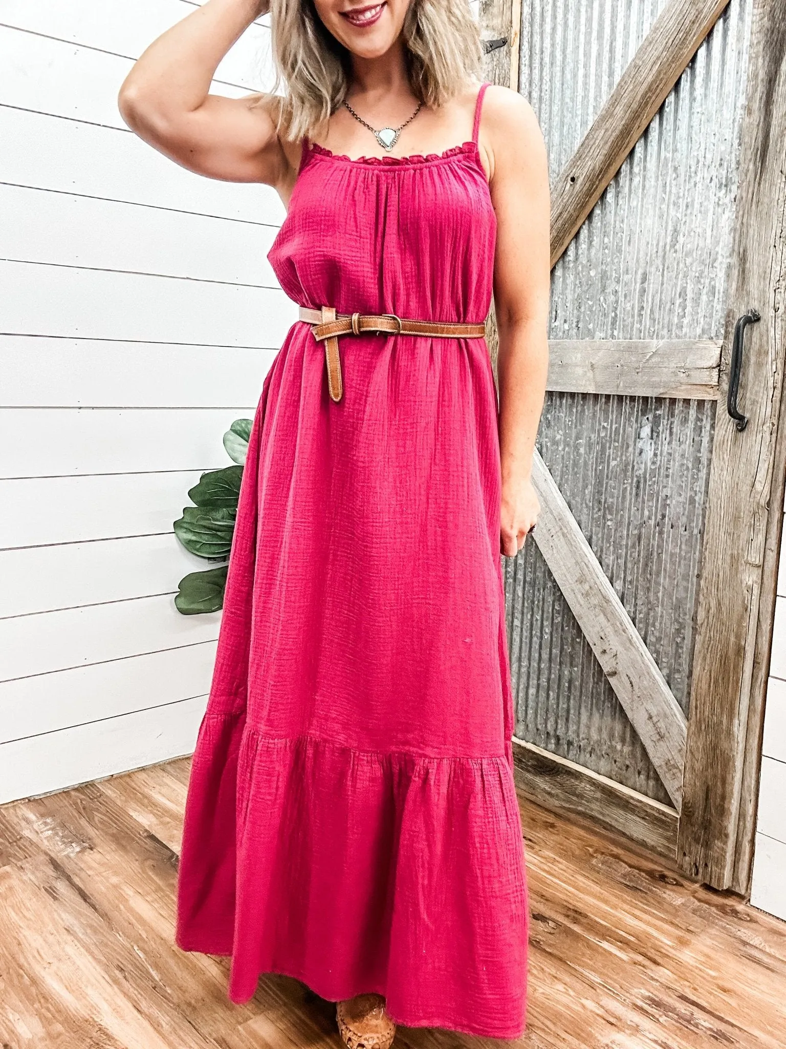 Frilled Maxi Dress