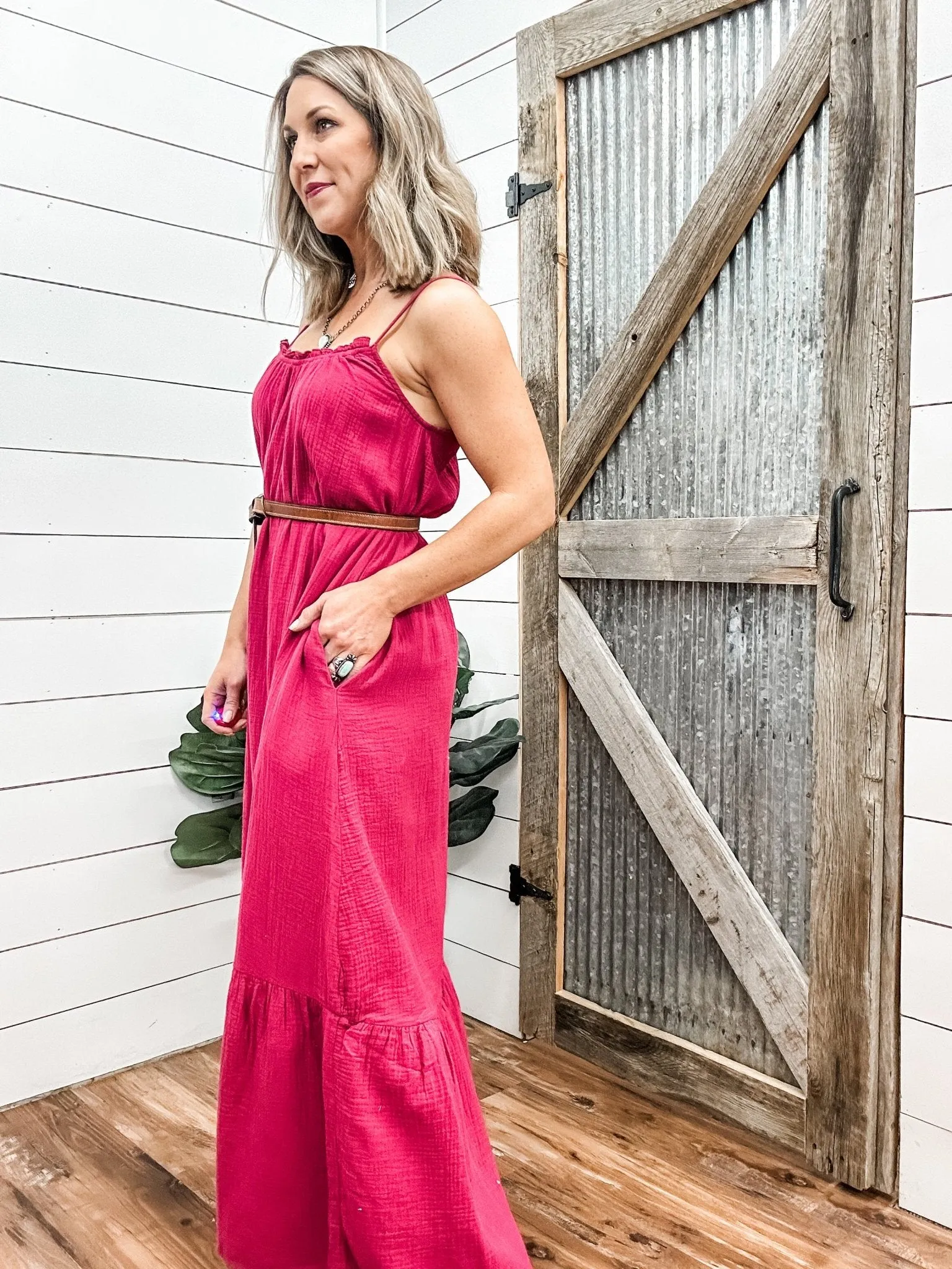 Frilled Maxi Dress