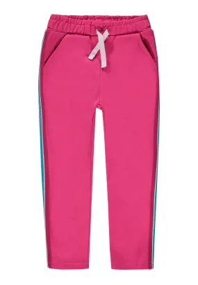 Fuchsia Sporty Stripe Joggers
