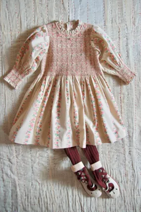 Handsmock Dress in Farandole Flowers by Bonjour