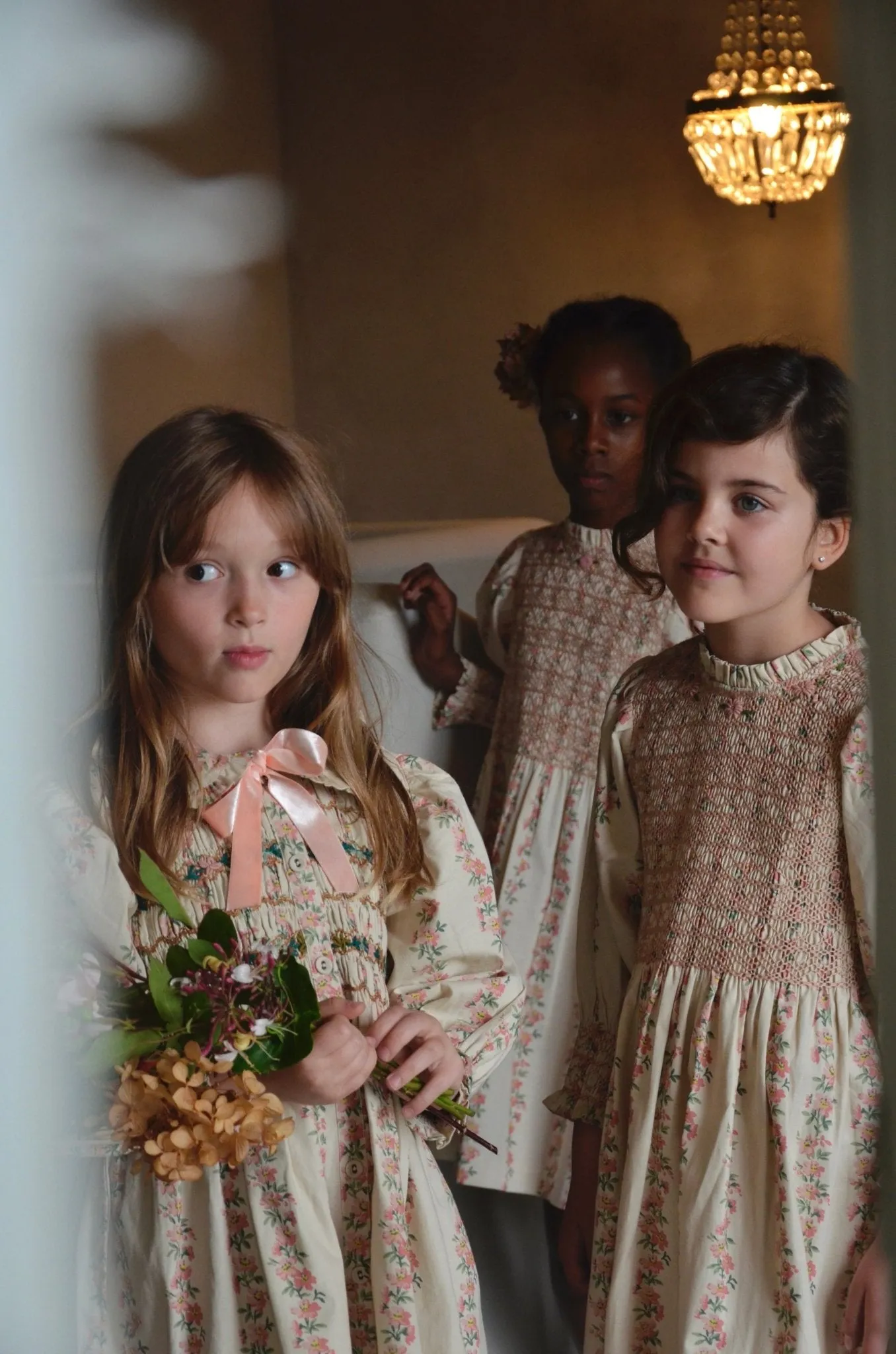 Handsmock Dress in Farandole Flowers by Bonjour