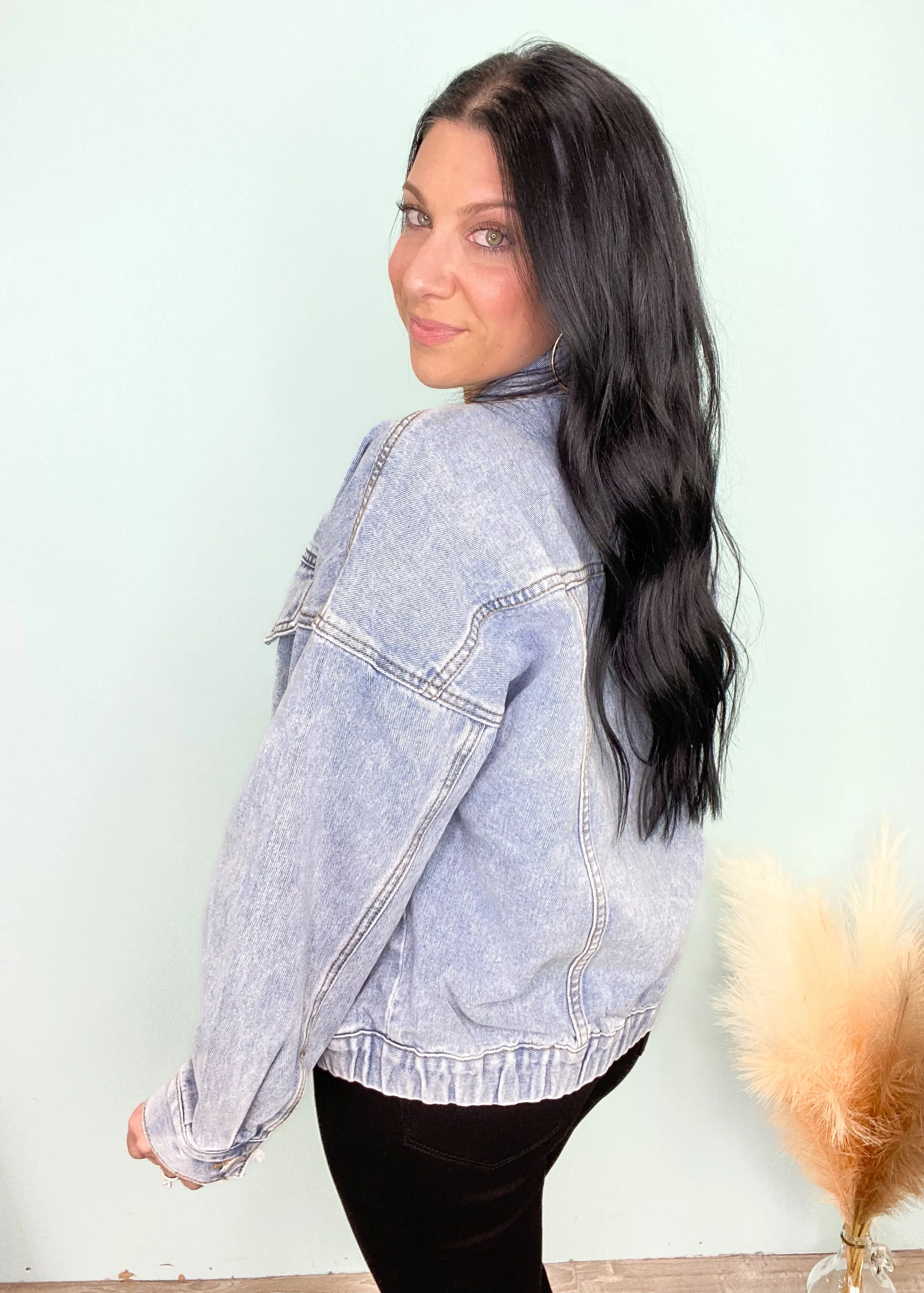 'Harlow' Boyfriend Fit Denim Jacket