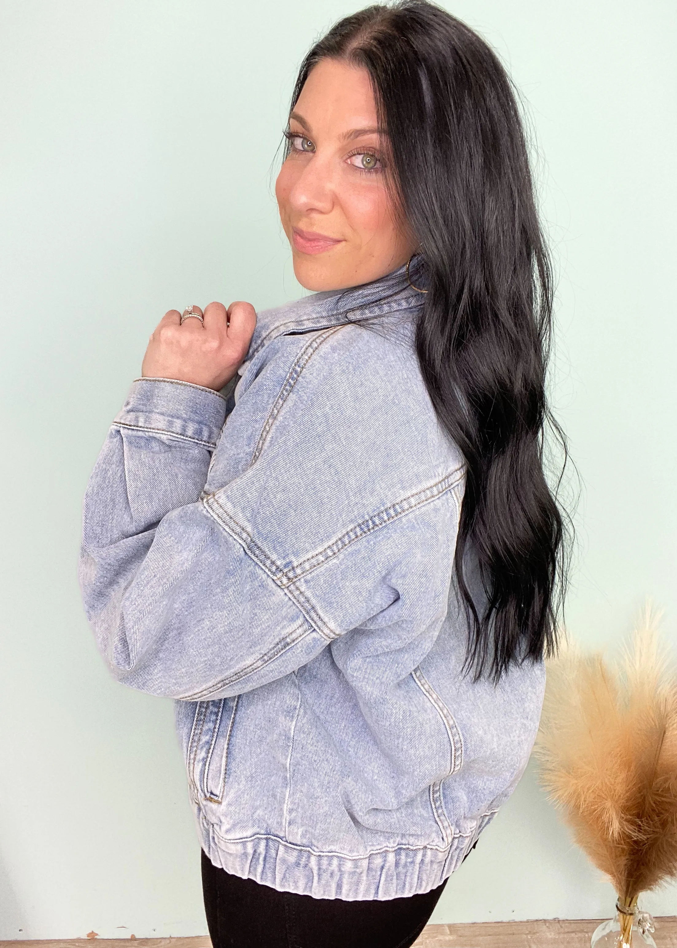 'Harlow' Boyfriend Fit Denim Jacket