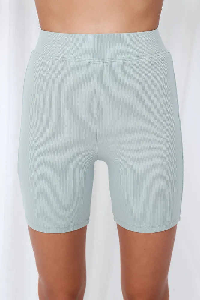 HELLO MOLLY Rest Your Eyes Shorts Sage