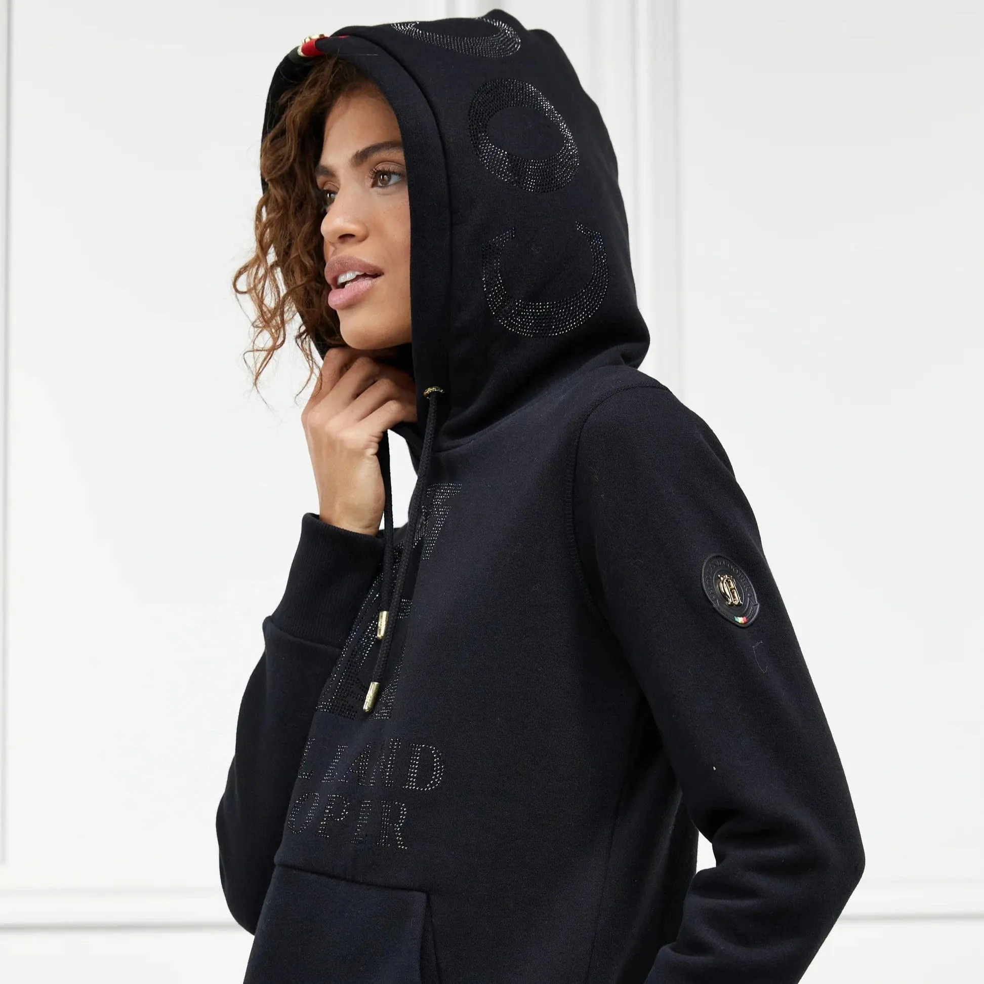 Holland Cooper Essential Hoodie In Black