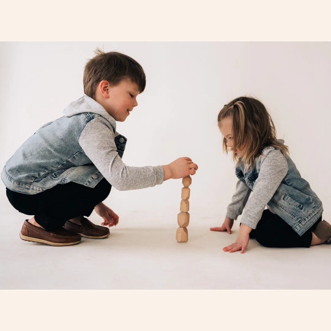 Hooded Denim Jacket- Mom & Son