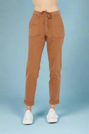 HW Garment Dyed Cuffed Jogger Brown JB108