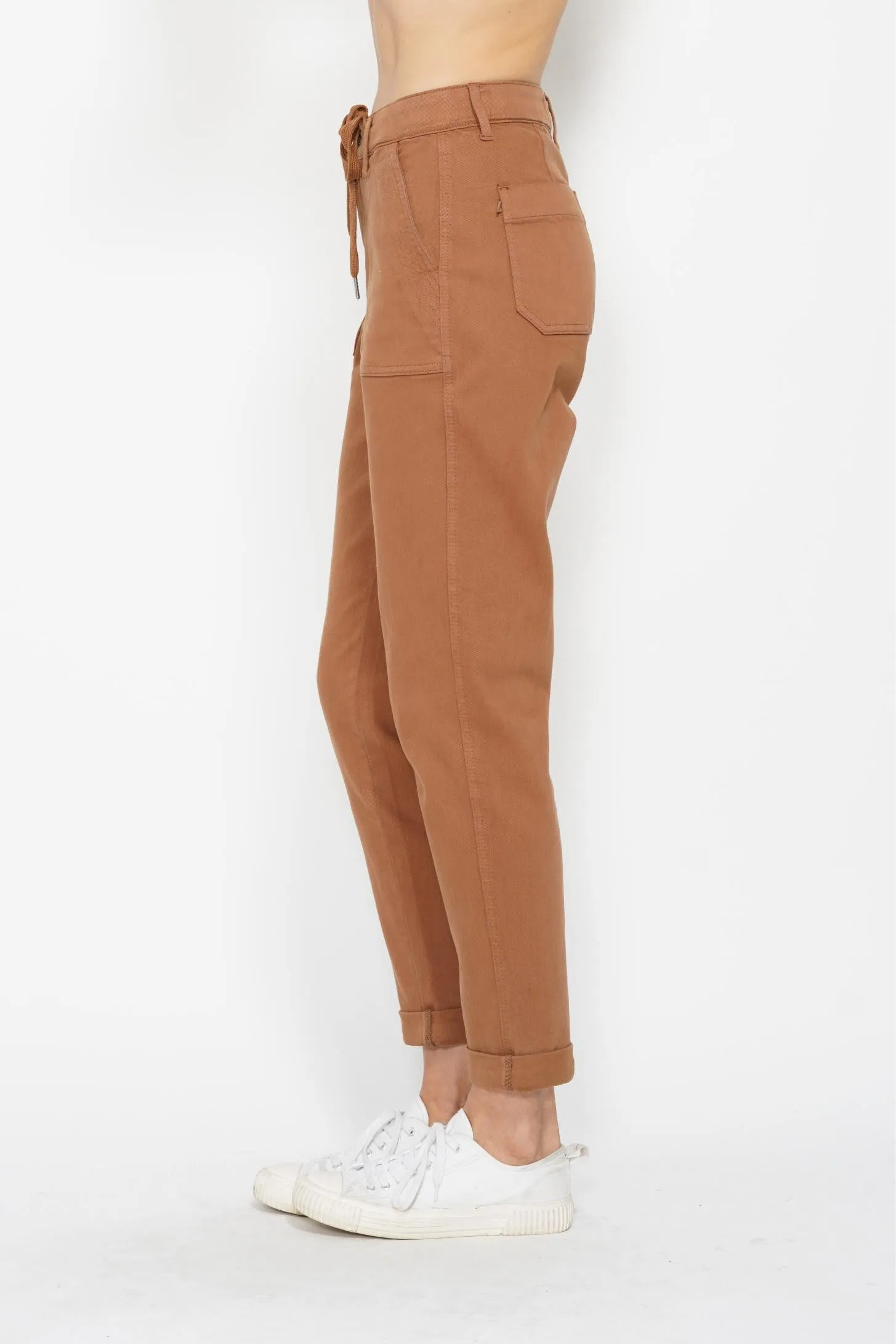 HW Garment Dyed Cuffed Jogger Brown JB108