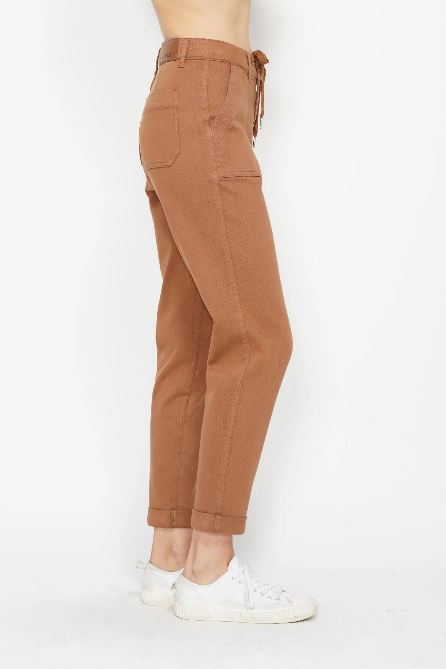 HW Garment Dyed Cuffed Jogger Brown JB108