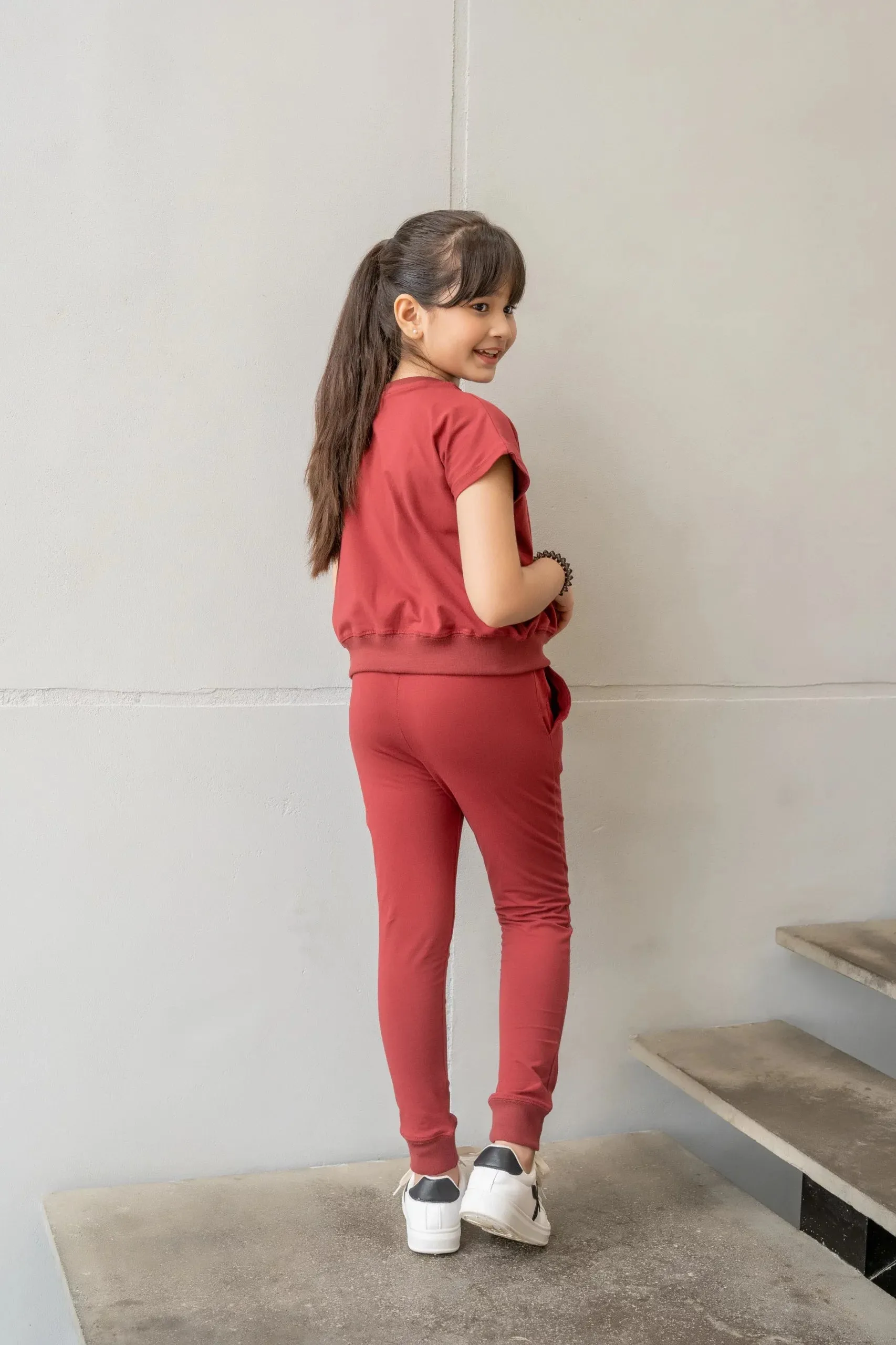 Jersey Co Ords - Red Pear