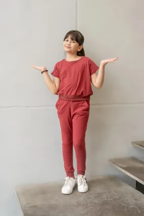 Jersey Co Ords - Red Pear