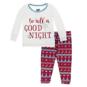 KicKee Pants - Holiday Long Sleeve Pajama Set - Nordic Print